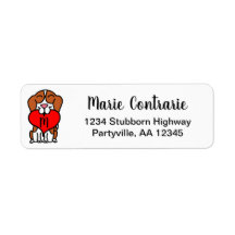 Adresse de dessin du Beagle Monogramme