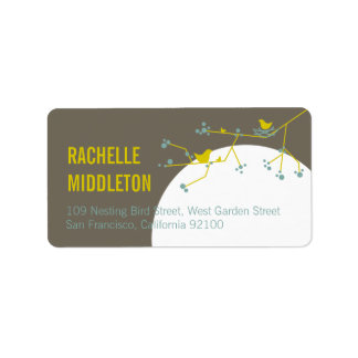 Étiquette Adresse de la Baby Shower de la famille de l'oisea