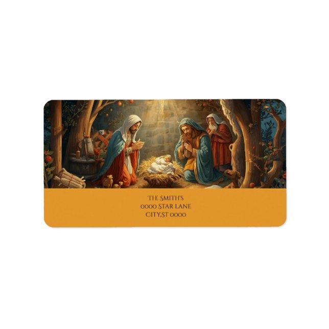 Étiquette Adresse de la crèche  (Devant)