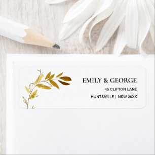 ÉTIQUETTE ADRESSE DE LA DIRECTION FEUILLE DE LA FAUNE JAUNE 