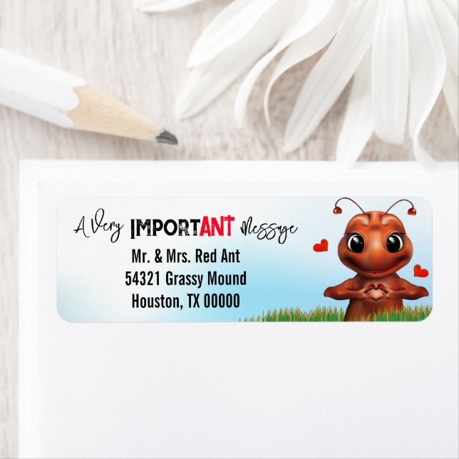 Étiquette Adresse de la langue des signes Ant (En situation)