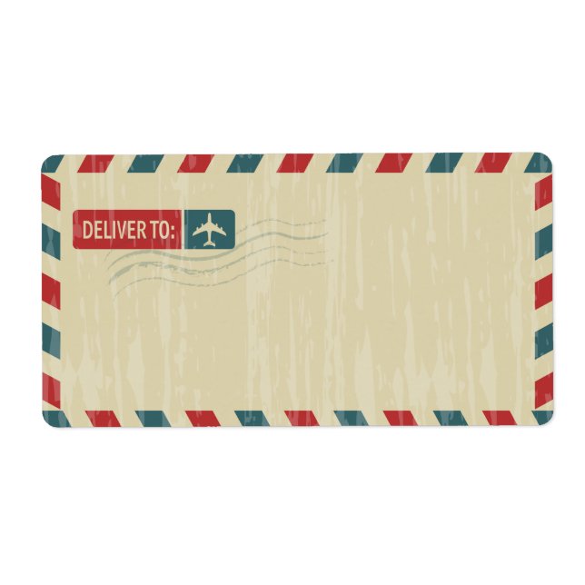 Étiquette Adresse de messagerie vintage | LIVRER À : (Devant)