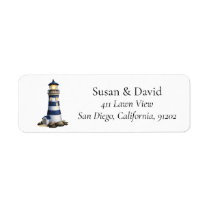 Étiquette Adresse de phare personnalisée