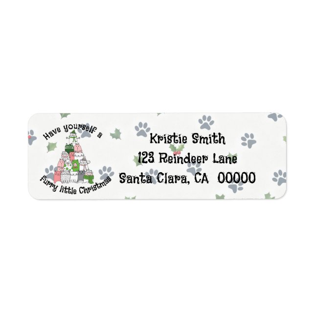 Étiquette Adresse de retour (Devant)