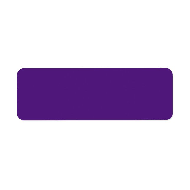 Étiquette Adresse de retour (Devant)