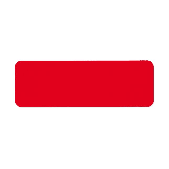 Étiquette Adresse de retour (Devant)