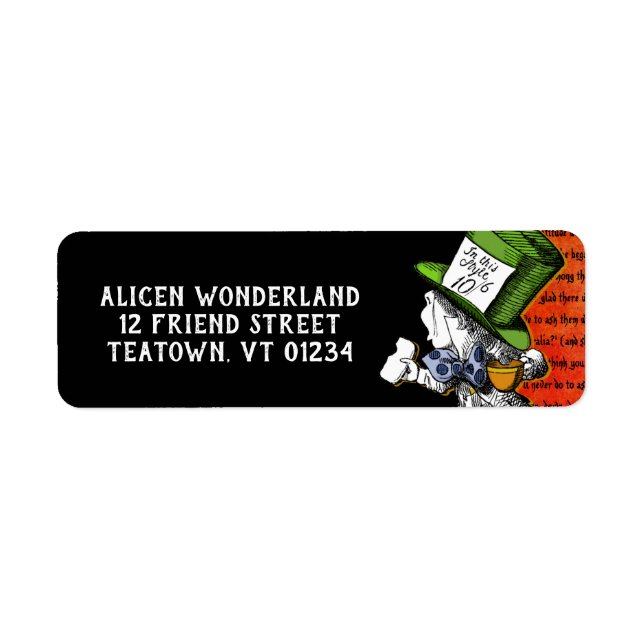 Étiquette Adresse de retour (Devant)