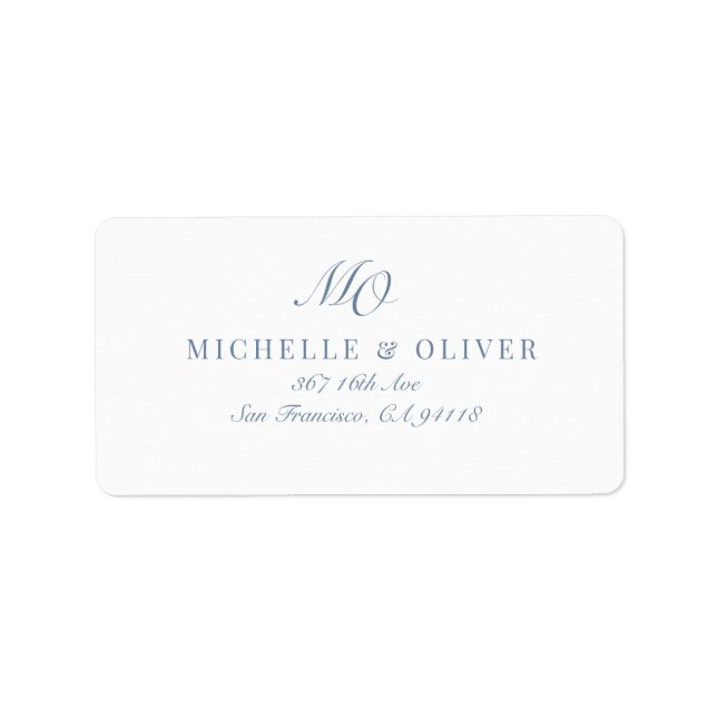 Étiquette Adresse de retour (Devant)