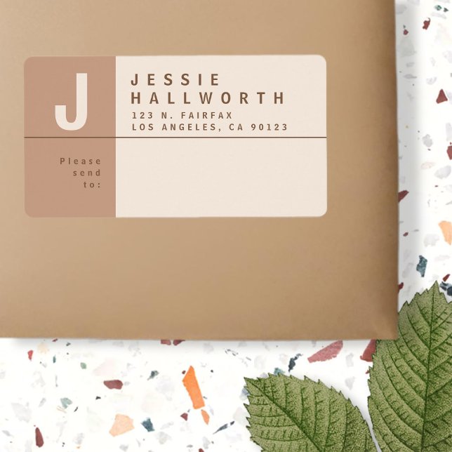 Étiquette Adresse de retour Creative unique Expédition (Créateur téléchargé)