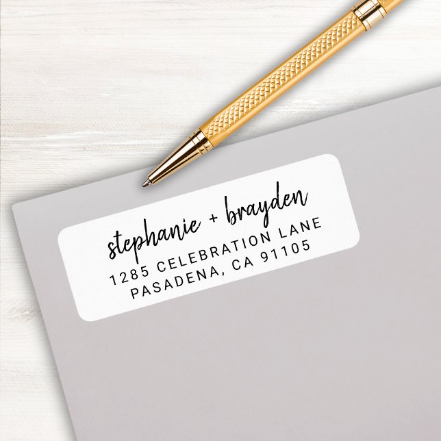 Étiquette Adresse de retour d'anniversaire 30 ans écriture s (Créateur téléchargé)