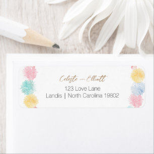 Étiquette Adresse de Retour de Baby Shower Winter Wonderland
