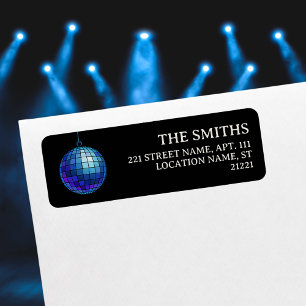 Étiquette Adresse de retour de Disco Ball Halloween