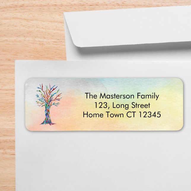 Étiquette Adresse de retour de l'arbre familial (Créateur téléchargé)