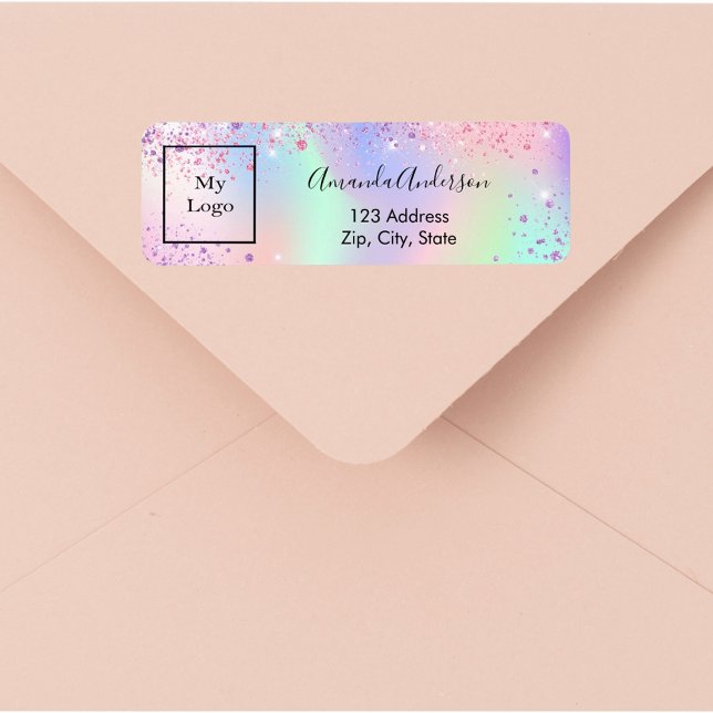 Étiquette Adresse de retour de l'entreprise de poussière de  (Créateur téléchargé)