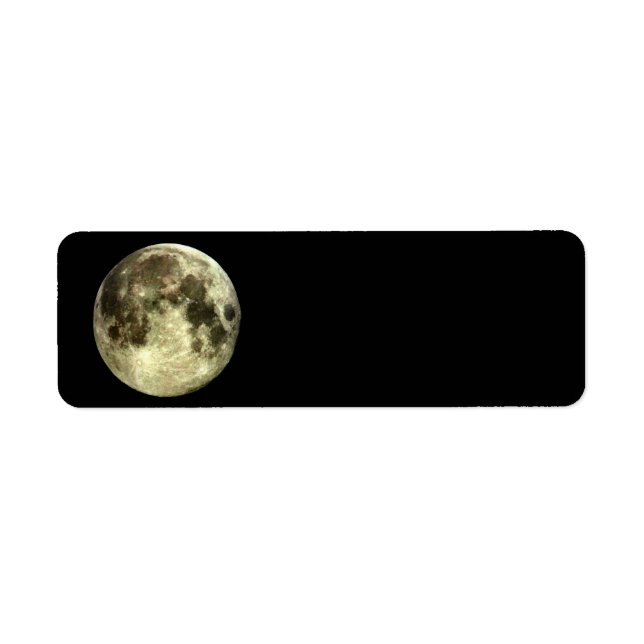 Étiquette Adresse de retour de Pleine lune (Devant)