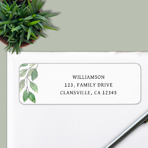 Étiquette Adresse de retour de réunion familiale