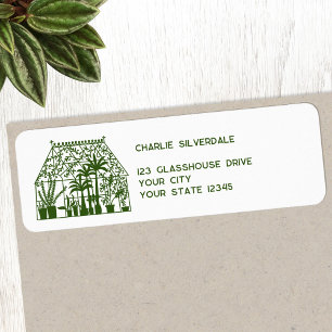 Étiquette Adresse de retour de serre