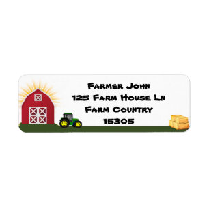 Étiquette Adresse de retour des agriculteurs