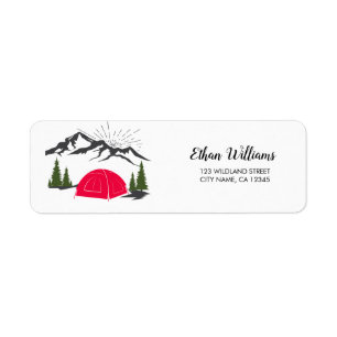 Étiquette Adresse de retour du camp