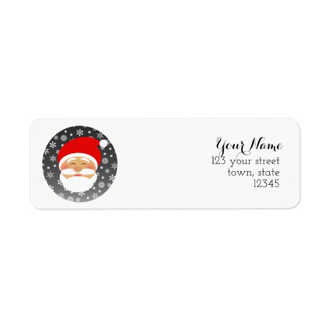 Étiquette Adresse de retour du Père Noël (Devant)