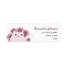 Adresse de Retour Féminine Mignonne