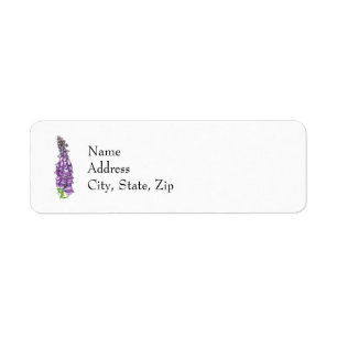 Étiquette Adresse de retour Foxglove