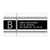 Adresse de retour géométrique cool stylisée