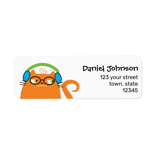 Étiquette Adresse de retour Kawaii drôle (Devant)