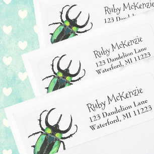 Étiquette Adresse de retour Lovebug