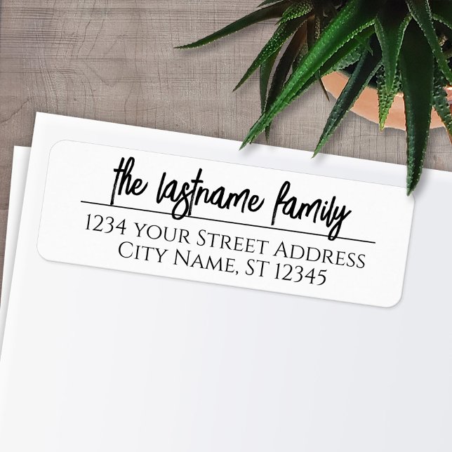 Étiquette Adresse de retour Nom personnalisé - Lucky Mode Sc (Personalized Return Address Labels)