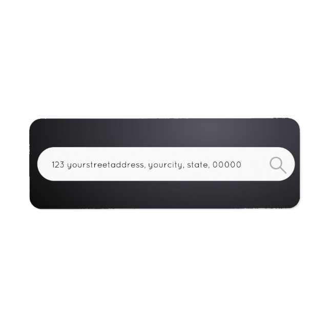 Étiquette Adresse de retour personnalisée (Devant)