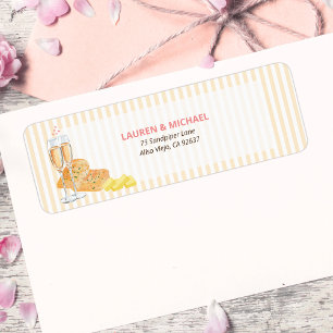 Étiquette Adresse de retour pour la fête de mariage "Butter
