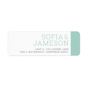 Étiquette ADRESSE DE RETOUR simple moderne type gris pastel