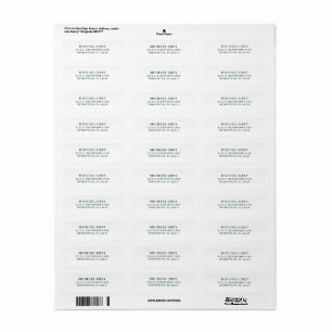 Étiquette Adresse de retour vert foncé classique moderne