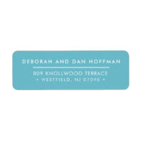 ADRESSE D'ENVOI mignon moderne minimaliste bleu tu