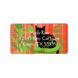 Étiquette Adresse des usines de fabrication de chats noirs