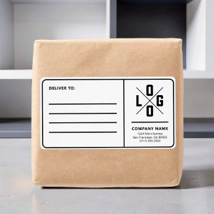 Étiquette Adresse d'expédition d'entreprise personnalisée av