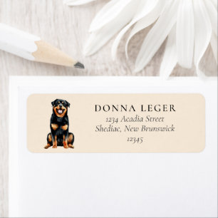 Étiquette Adresse du chien Rottweiler