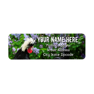 Étiquette Adresse du jardin de printemps polonais Rooster