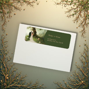 Étiquette adresse du Mariage de la forêt médiévale Whimsical