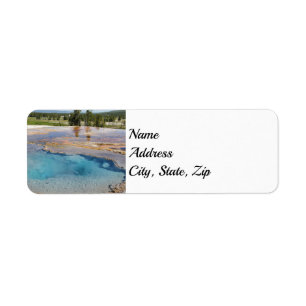 Étiquette Adresse du parc national Yellowstone
