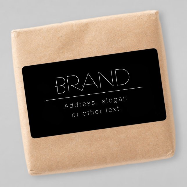 Étiquette Adresse élégante, Slogan ou autre texte (Créateur téléchargé)