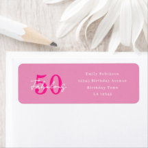 Adresse Moderne 50 ans et Fabuleuse pour un 50e An
