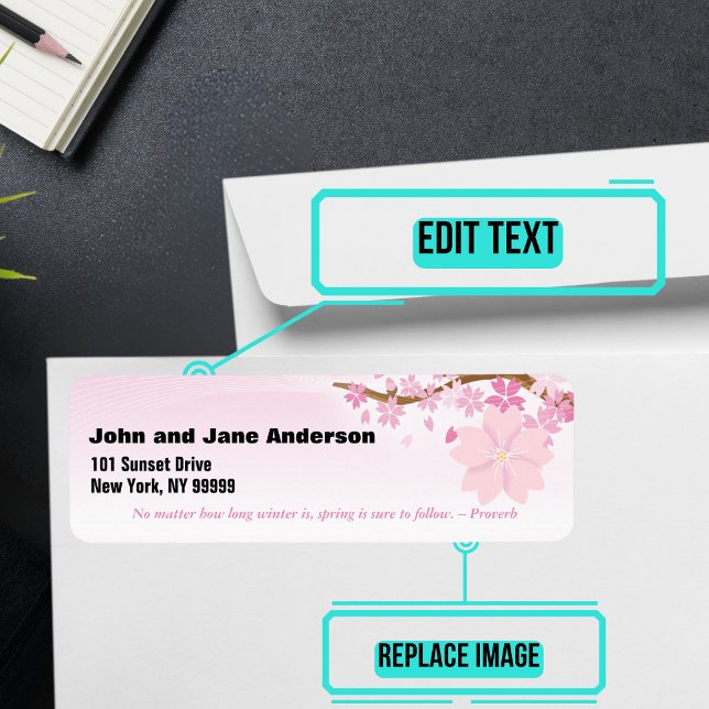 Étiquette Adresse personnalisée à thème avril (Please enjoy our mailing labels. There is one for every month.)