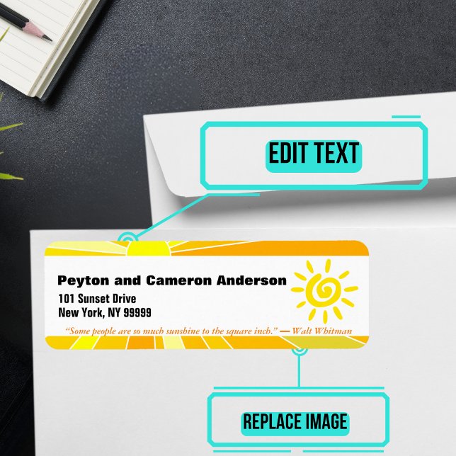 Étiquette Adresse personnalisée à thème de juin (Please enjoy our mailing labels. There is one for every month.)