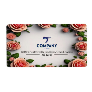 Étiquette Adresse personnalisée de l'entreprise de marque XL