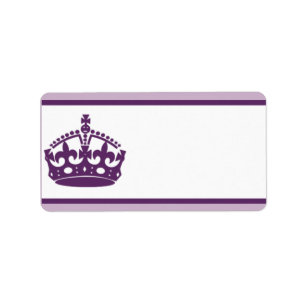 Étiquette Adresse postale de 1,25 po x 2,75 po Couronne/S ro