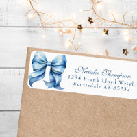 Adresse postale de retour de la boîte bleue person