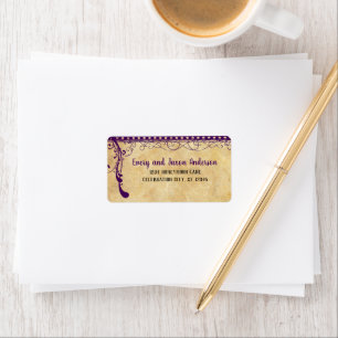 Étiquette Adresse Renaissance Médiévale Ultra Violet RSVP