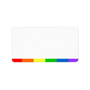 Étiquette Adresse vide de la rayure   de drapeau